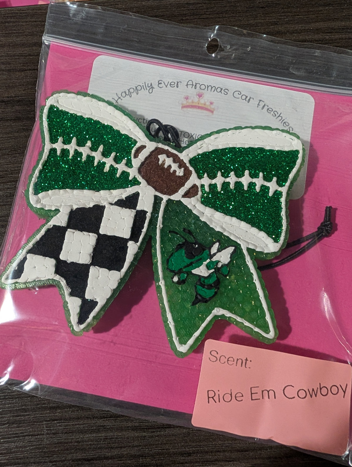 Buzzy Football Bow-Ride Em Cowboy