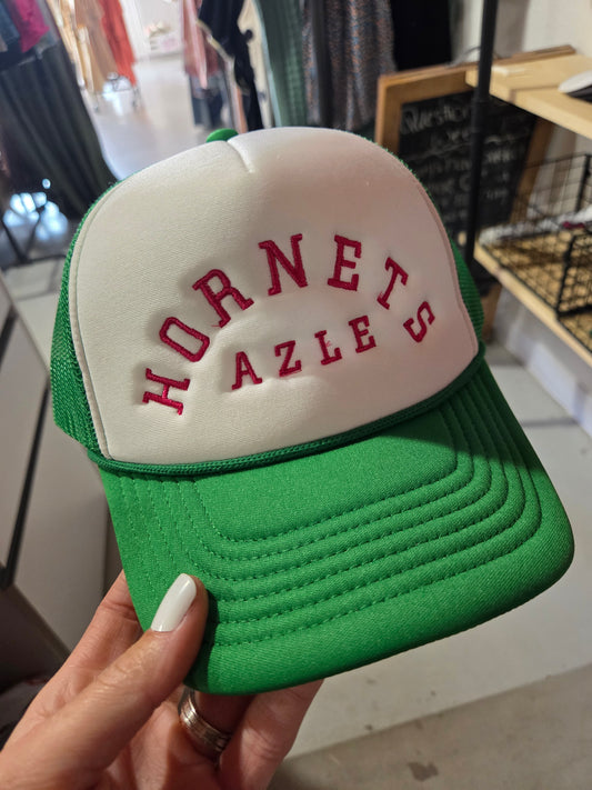 Pink/Grn Hornets Arch Trucker