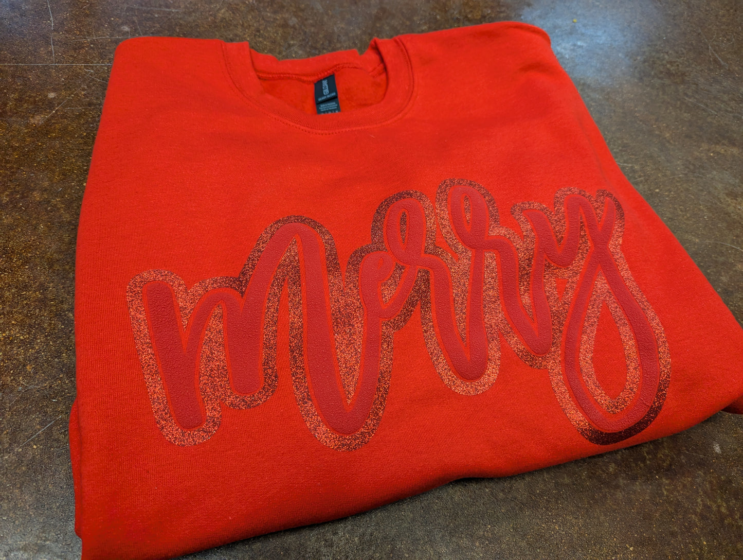 Red Merry Sweatshirt