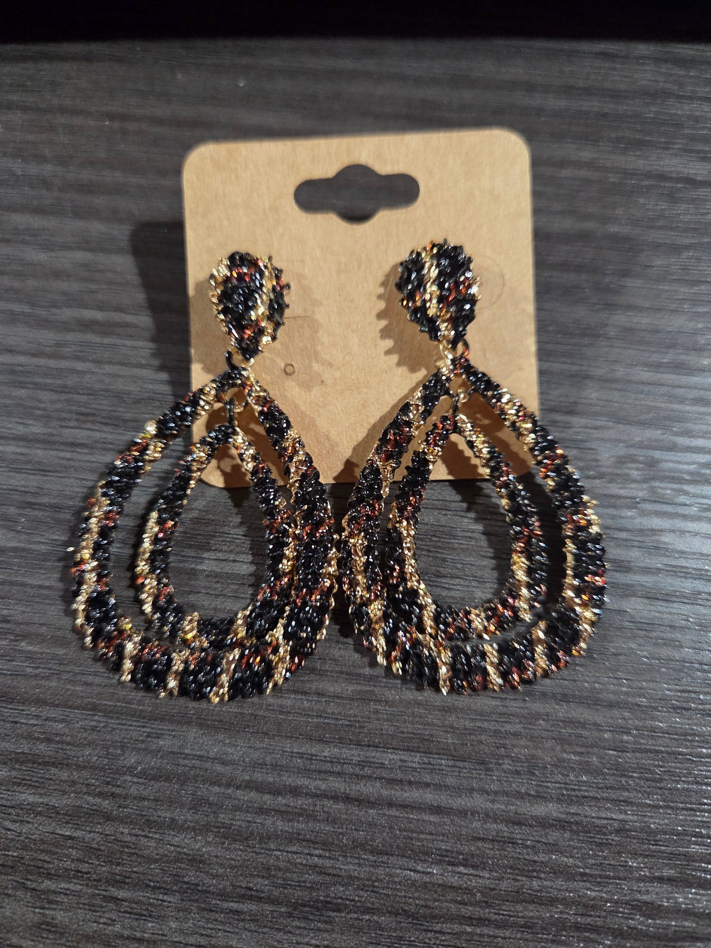Leopard Dbl Teardrop