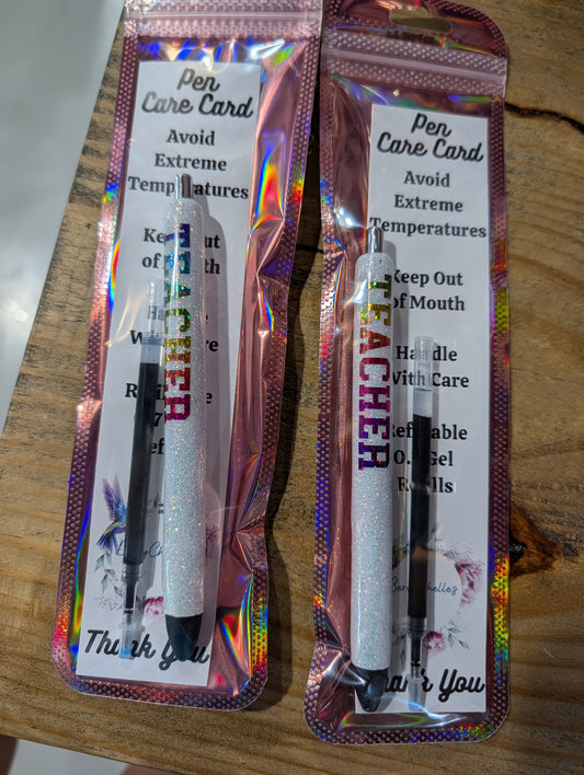 Teacher Rainbow Gel Pen