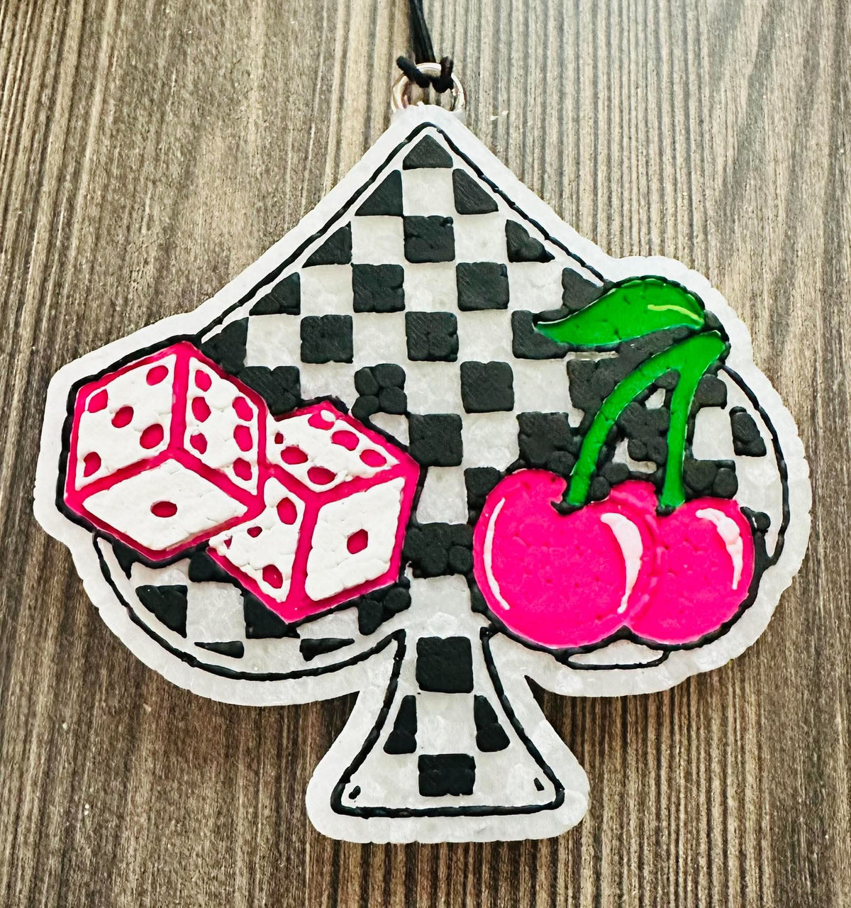 Spade Dice - Mahogany Teakwood