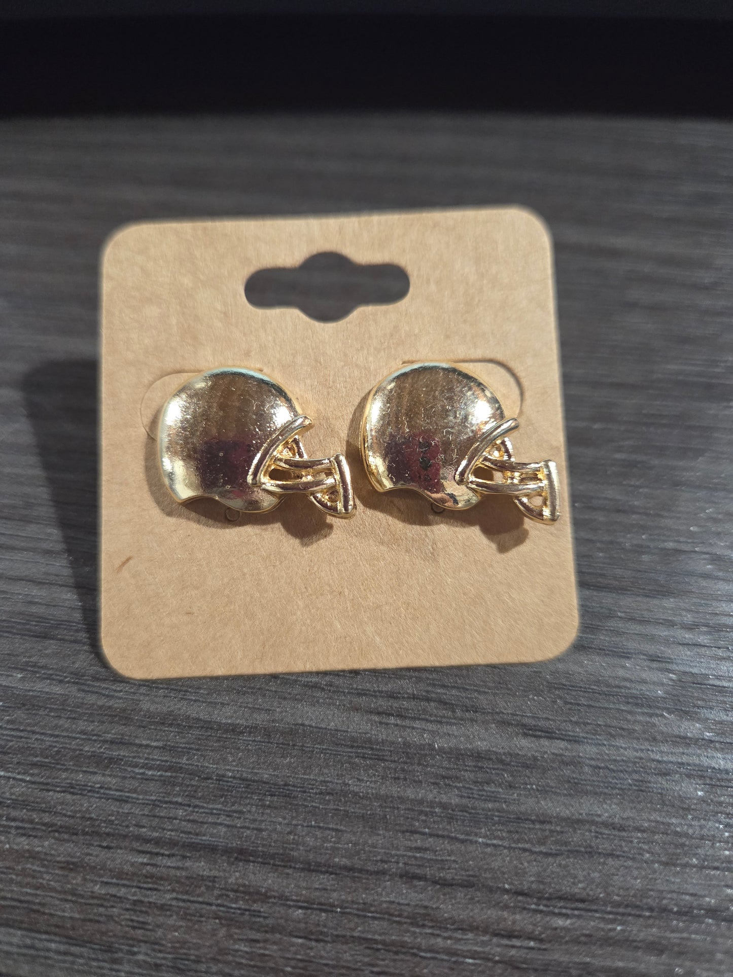 Gold Fball Helmet Stud