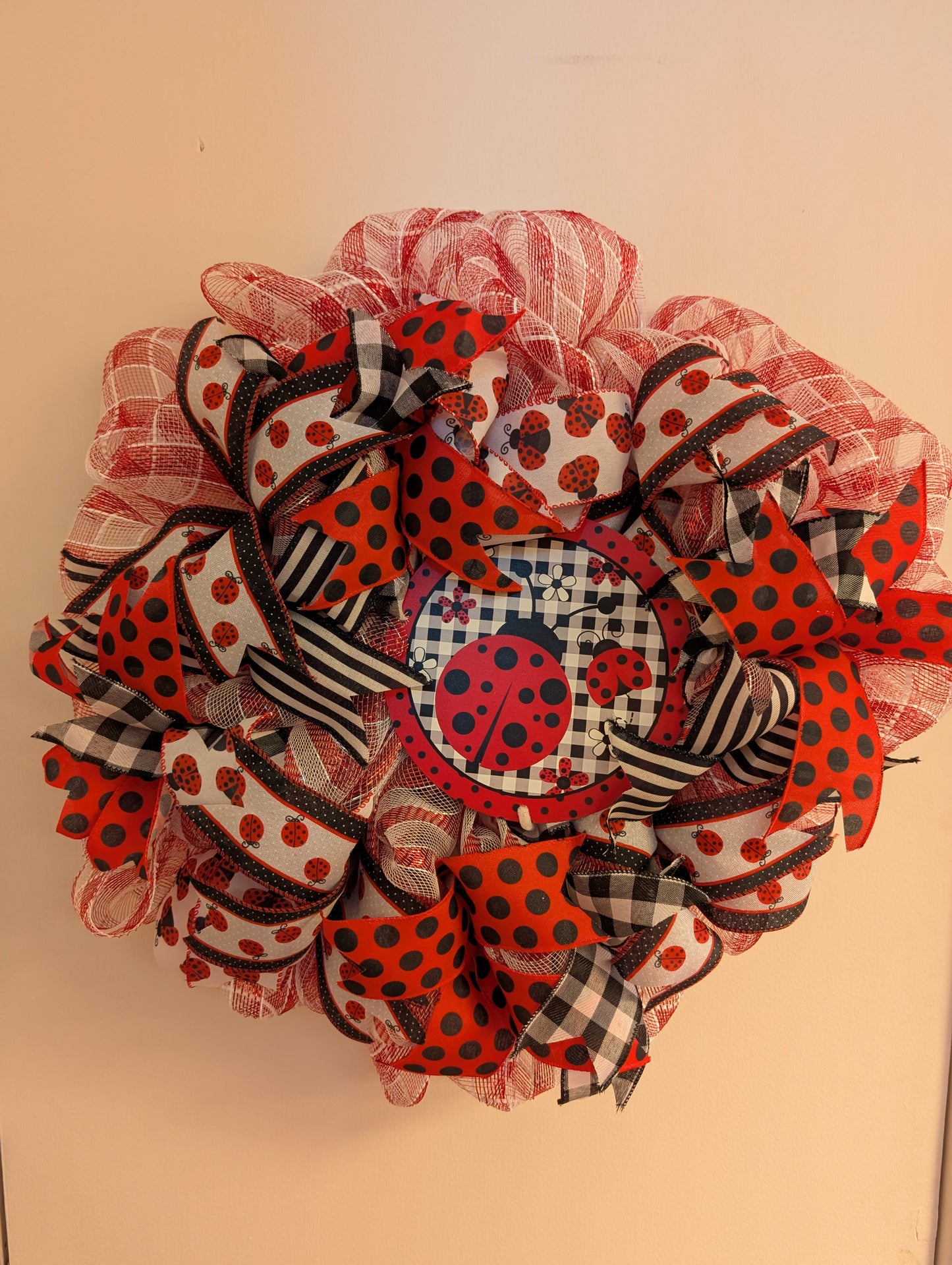 Ladybug Wreath