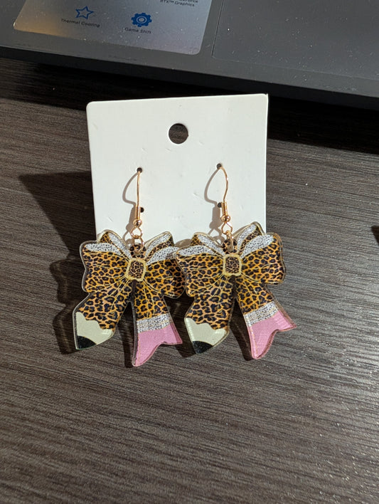 Leopard Bow Pencil