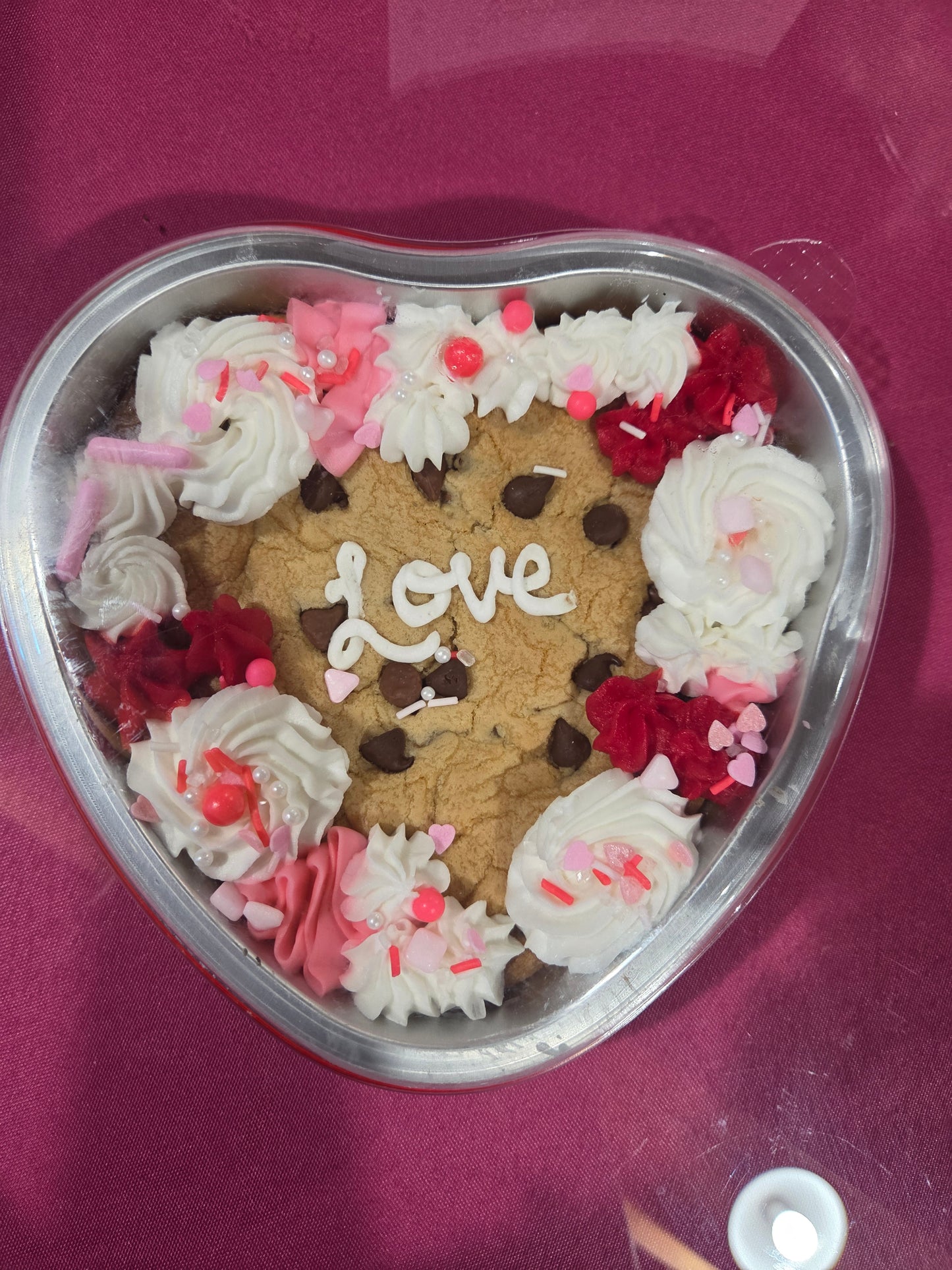 Heart Cookie Cake