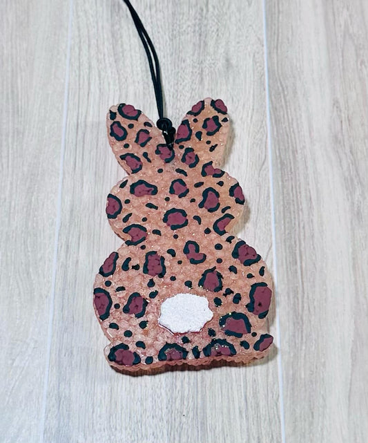 Leopard Bunny - Leather & Brandy