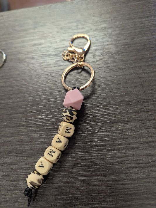 Mama Leopard Keychain