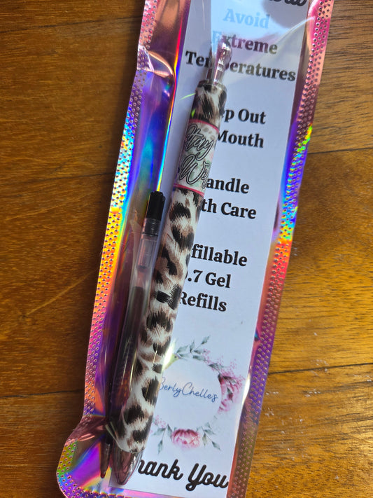 Stay Wild Leopard Gel Pen