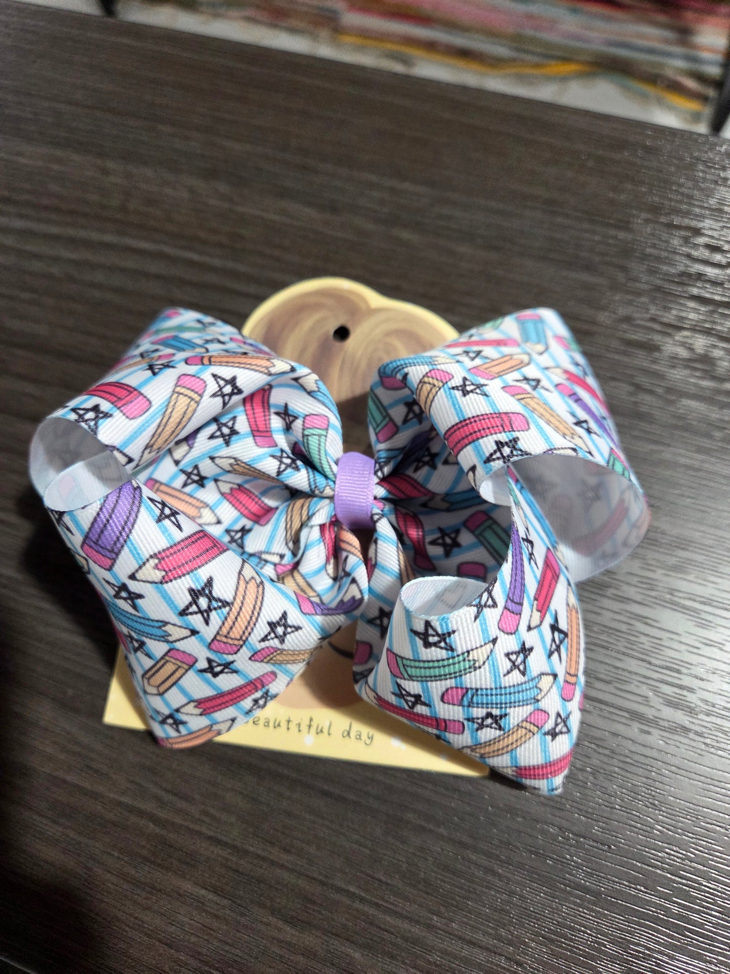 Pencil & Star Bow