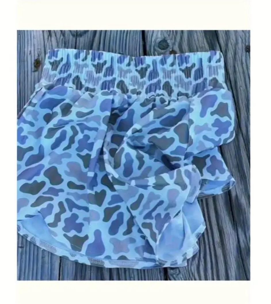 Blue Camo Shorts