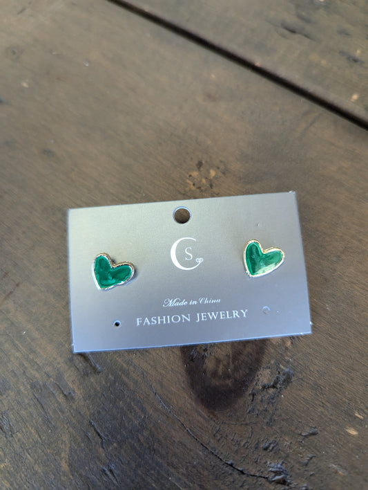 Green Heart Stud