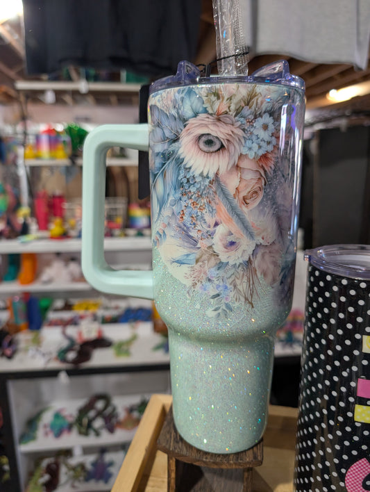 30oz Floral Feather