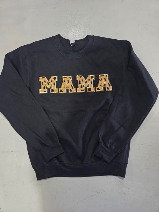 Leopard Mama Patch Sweater