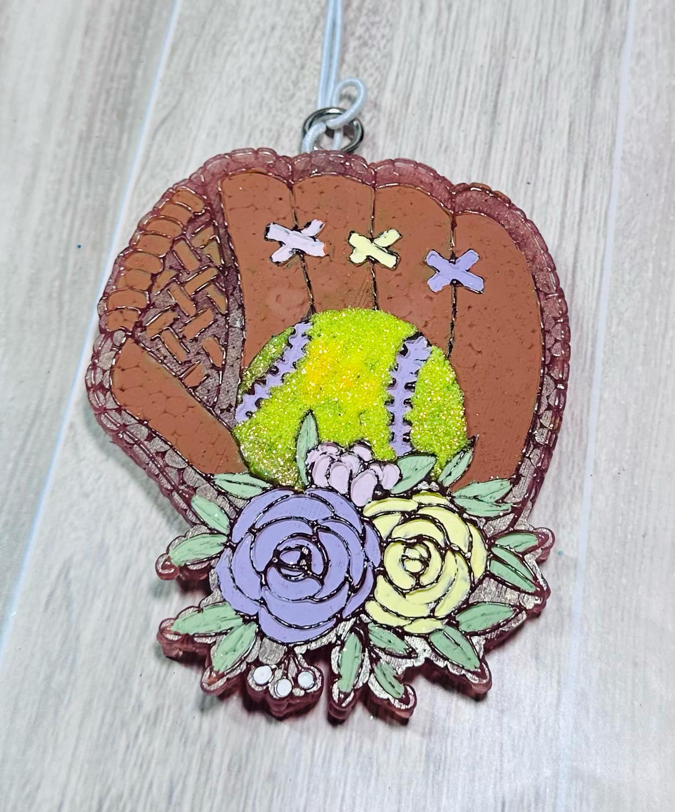 Softball Glove Flowers - Malibu Barbie