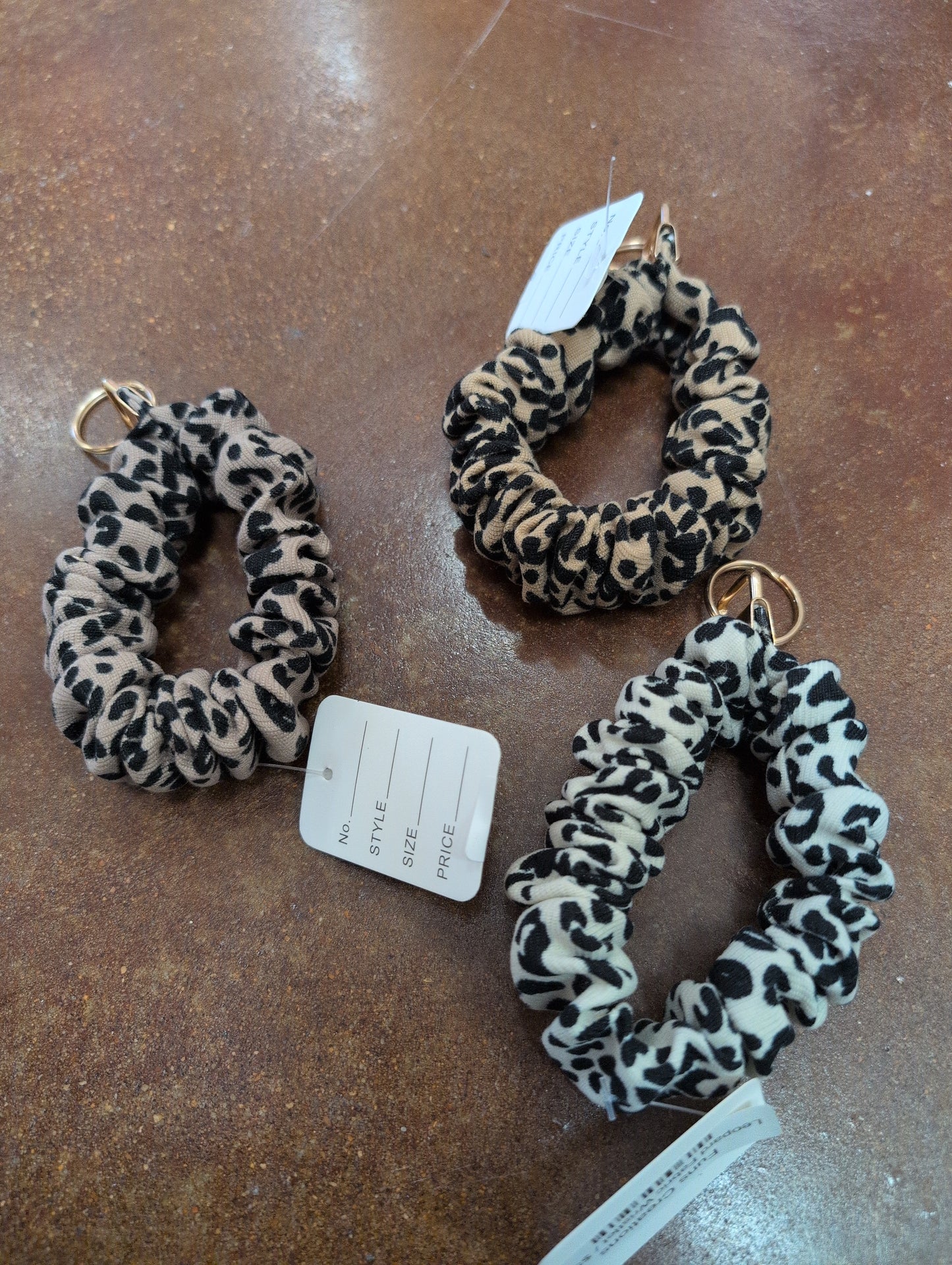 Leopard Fabric Wristlet