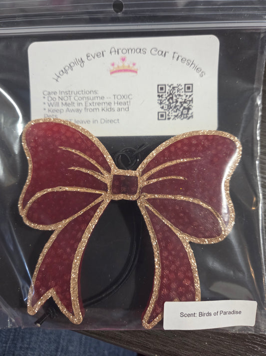 Red/Gold Bow- Birds Of Paradise