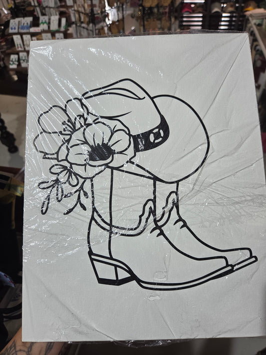 Cowgirl Boots 11X14