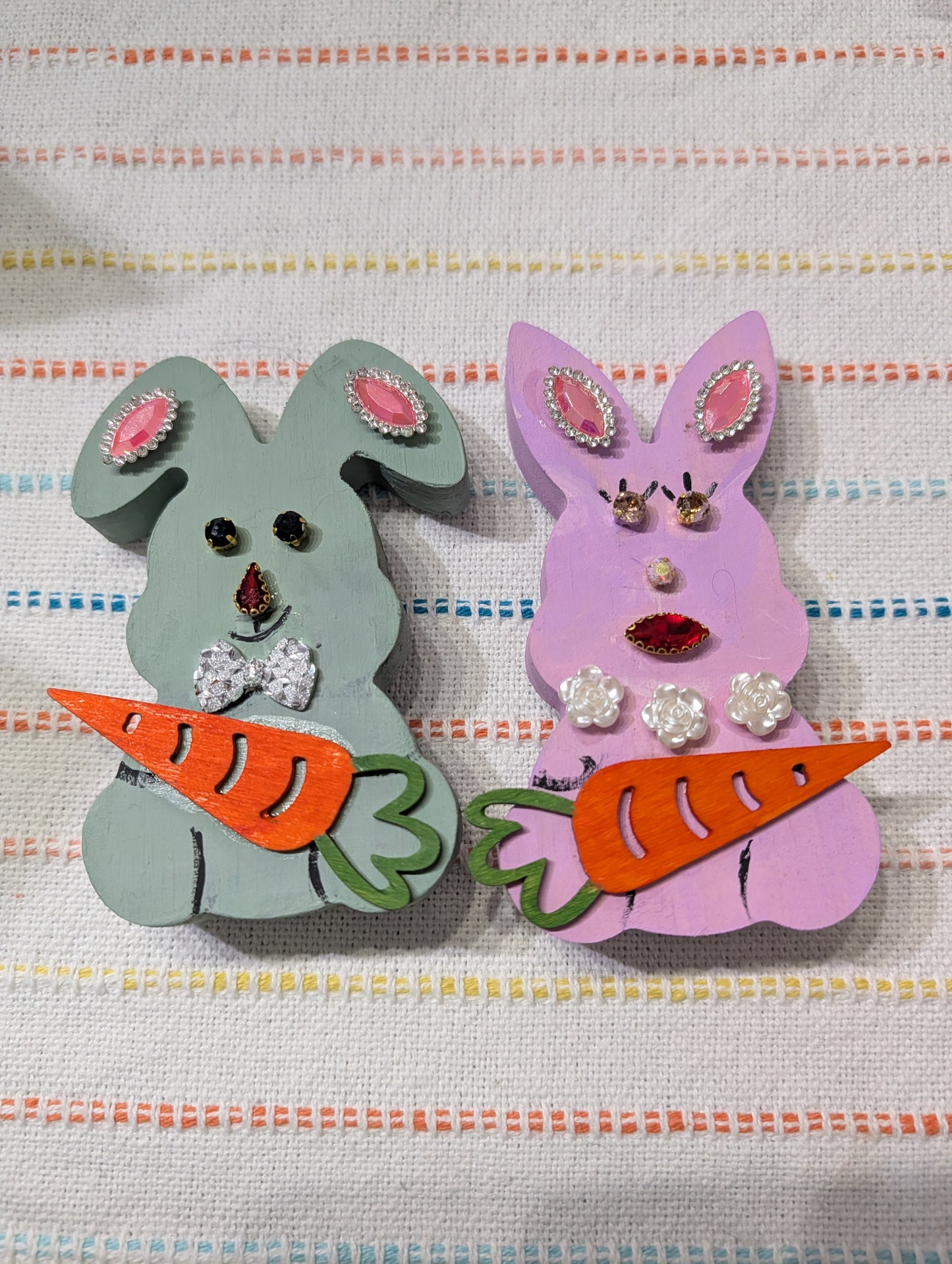 Bling Wood Bunny