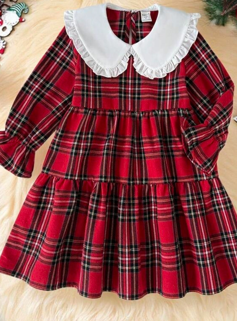 Girls Plaid Christmas