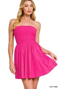 Tube Top Flare Dress