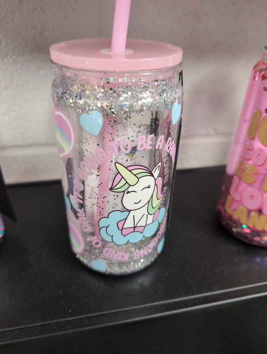 Unicorn 16oz. Snow Globe Acrylic