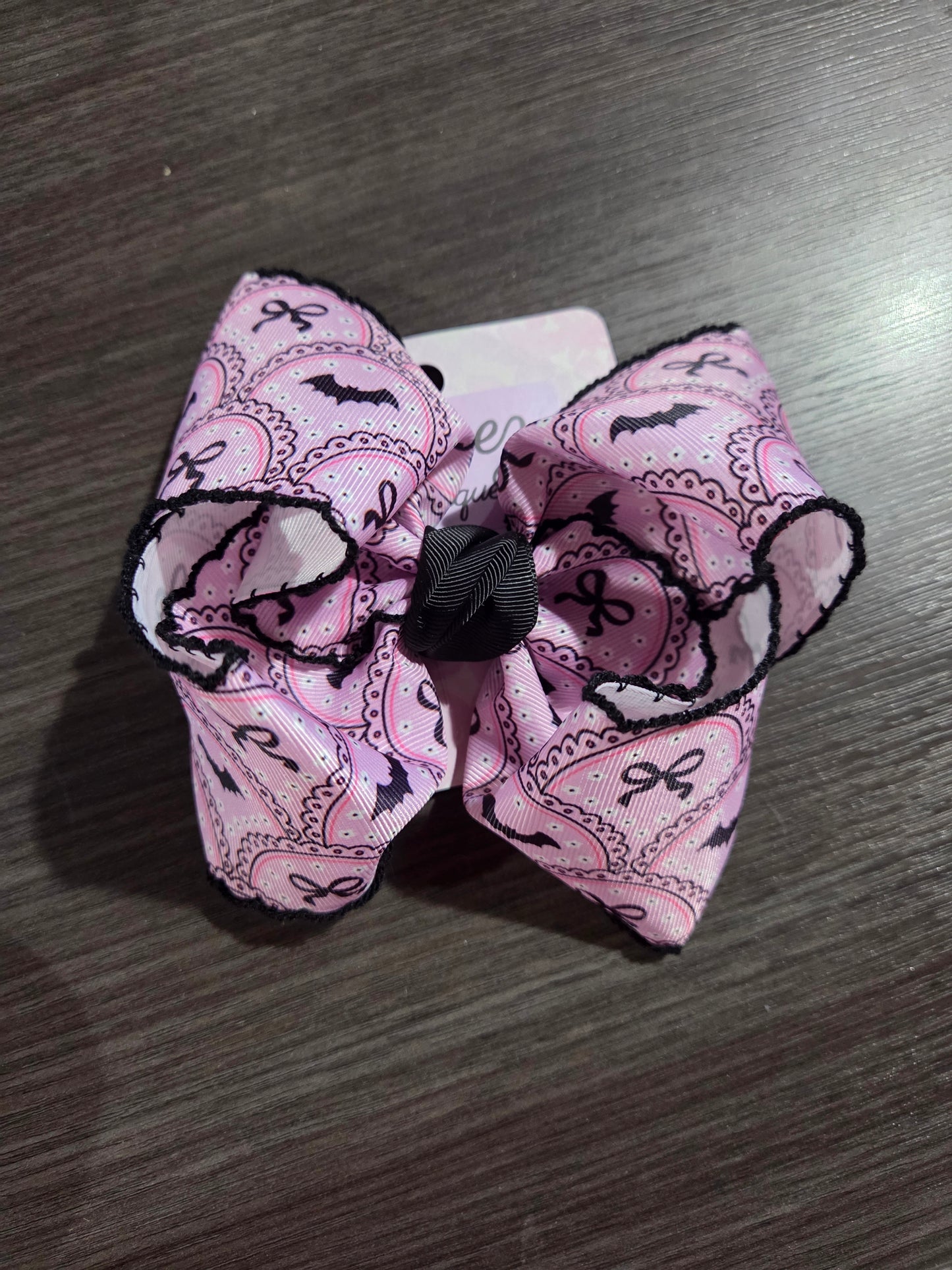 Purple Bats Bow