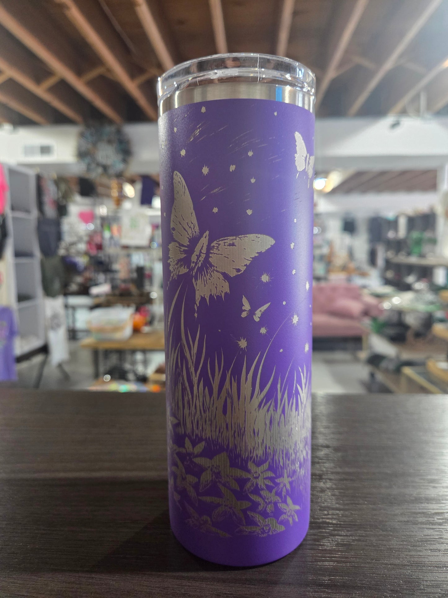 Cat & Butterfly Tumbler