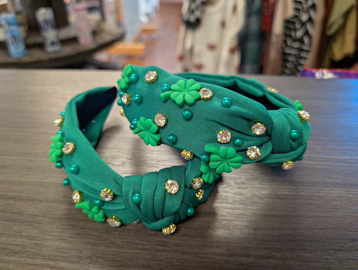 Green Shamrock Headband