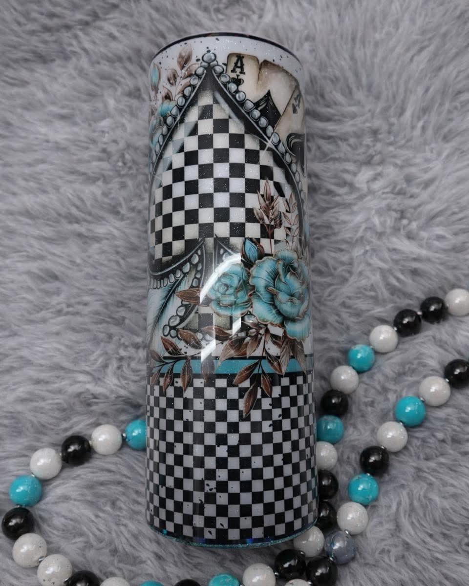 Teal Ace of Spades 20oz