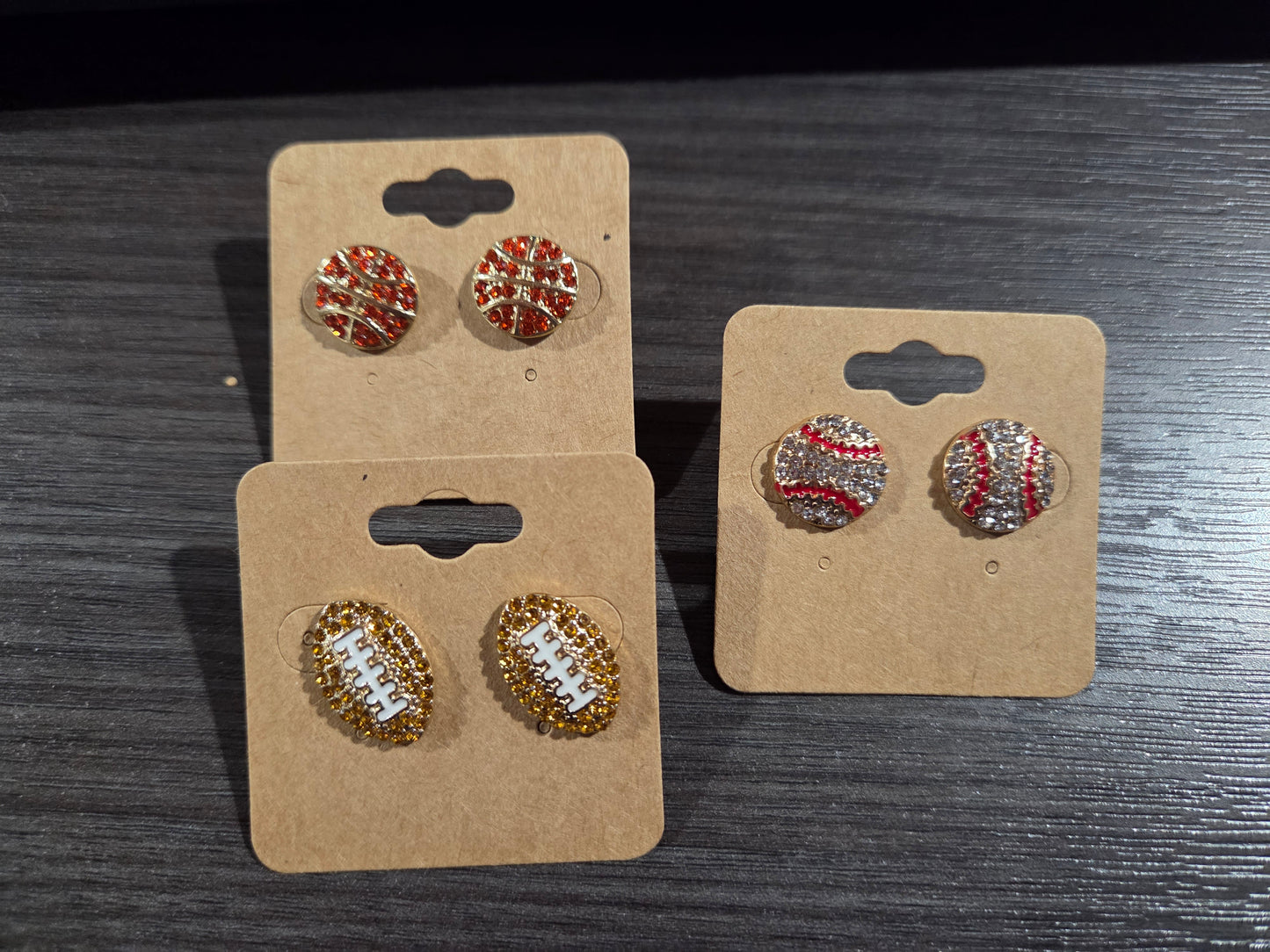 Rhinestone Sports Studs