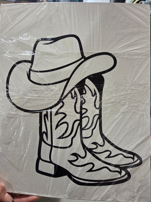 Cowboy Boots 11X14