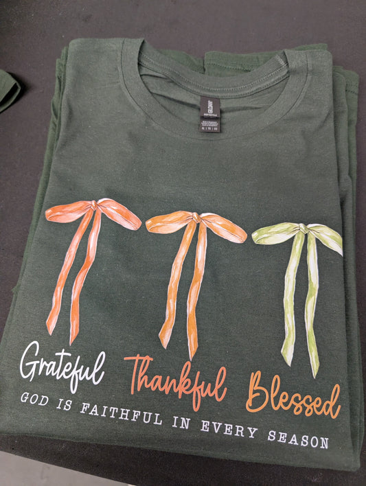 Grateful, Thankful, Blessed