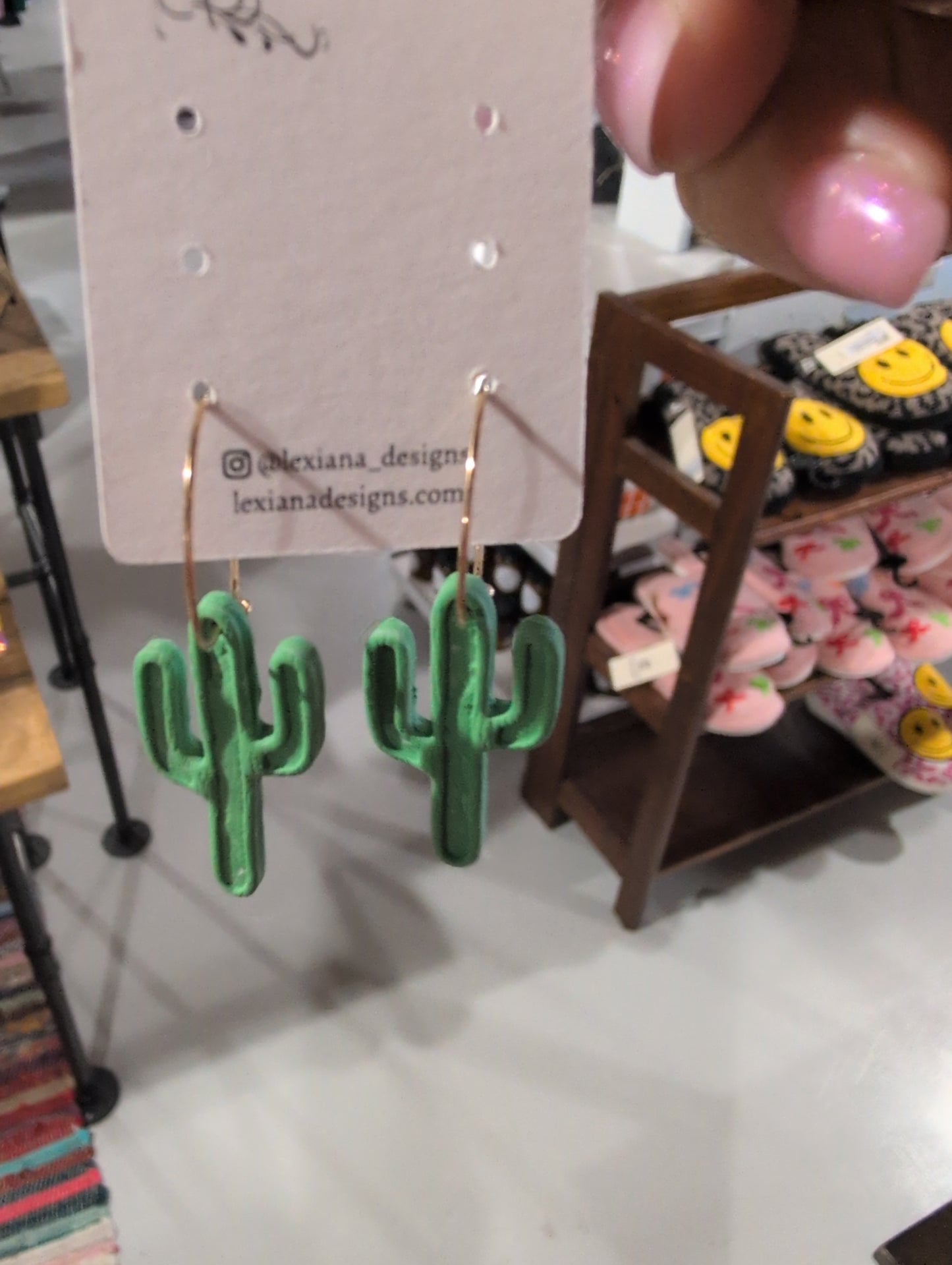 L Cactus Hoops