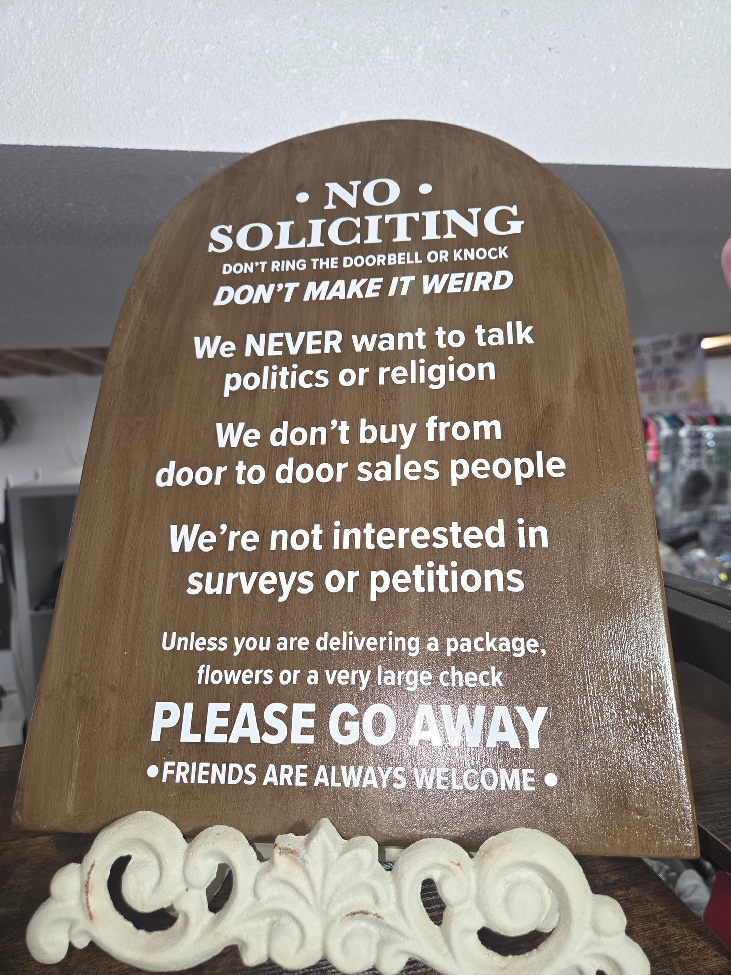 No Soliciting Sign LG