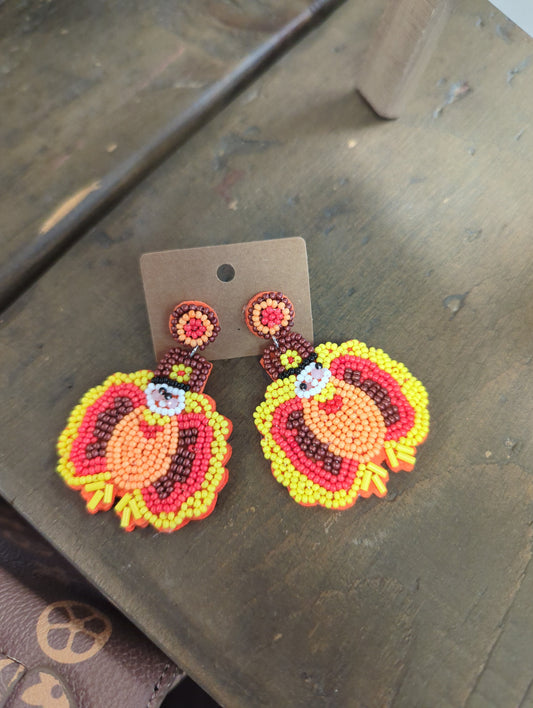 Turkey Bead Earrings