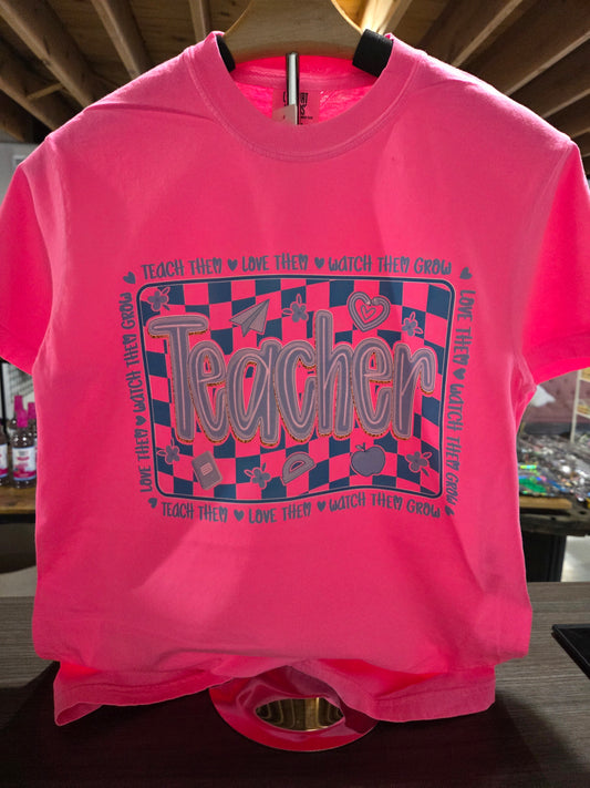 Neon Teacher CC Tee
