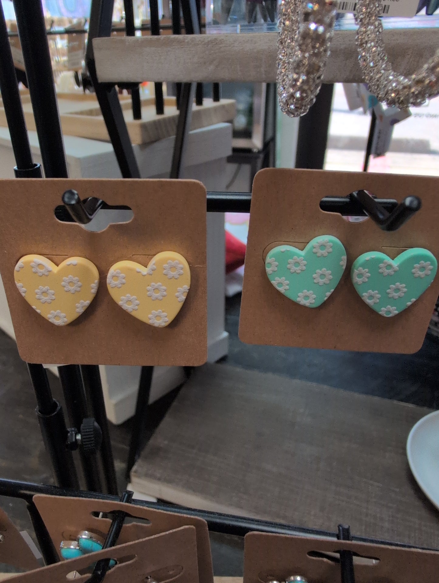 Floral Heart Stud