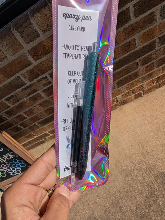 Pen - Green/Black Ombre