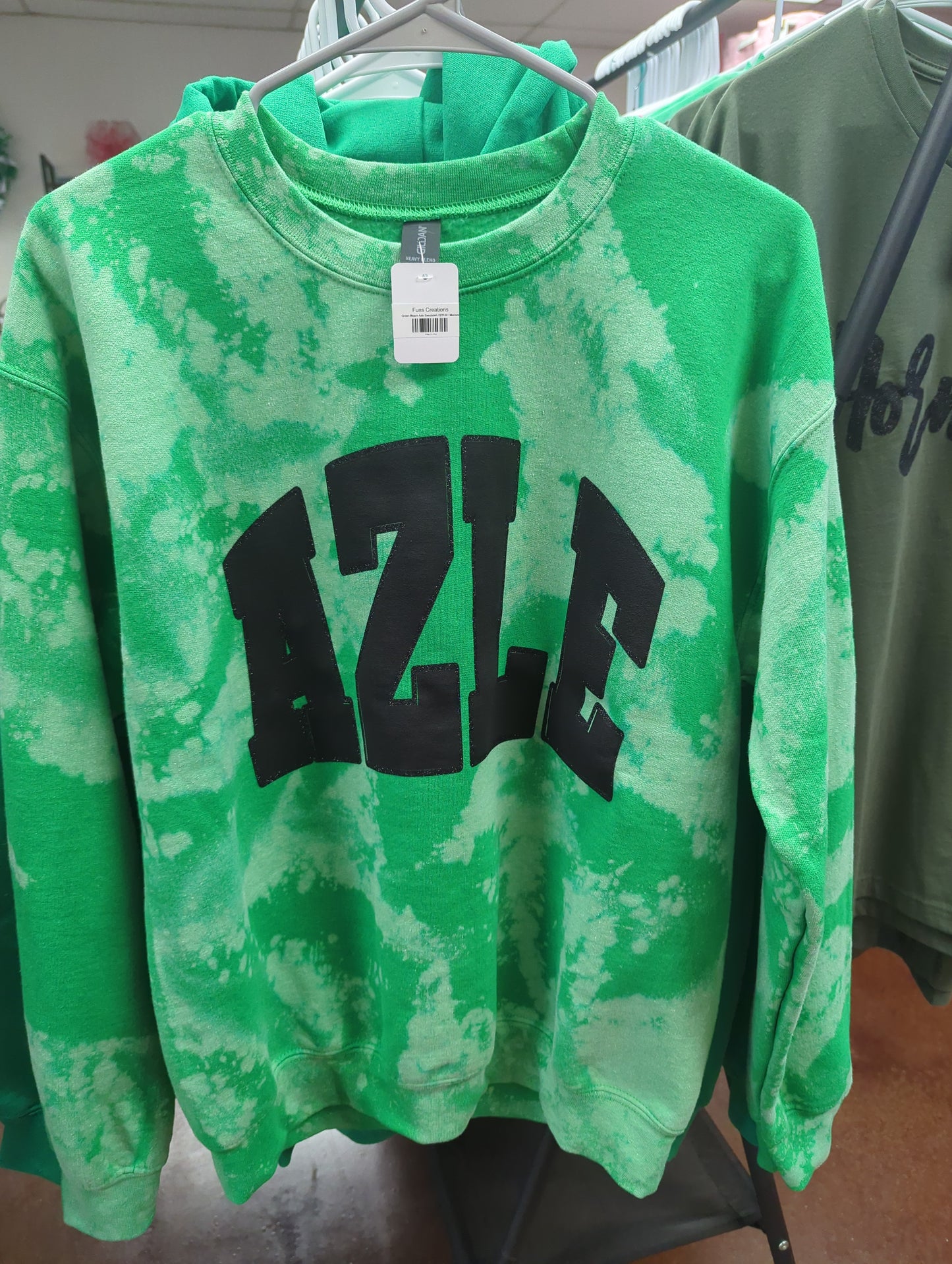 Green Bleach Azle Sweatshirt