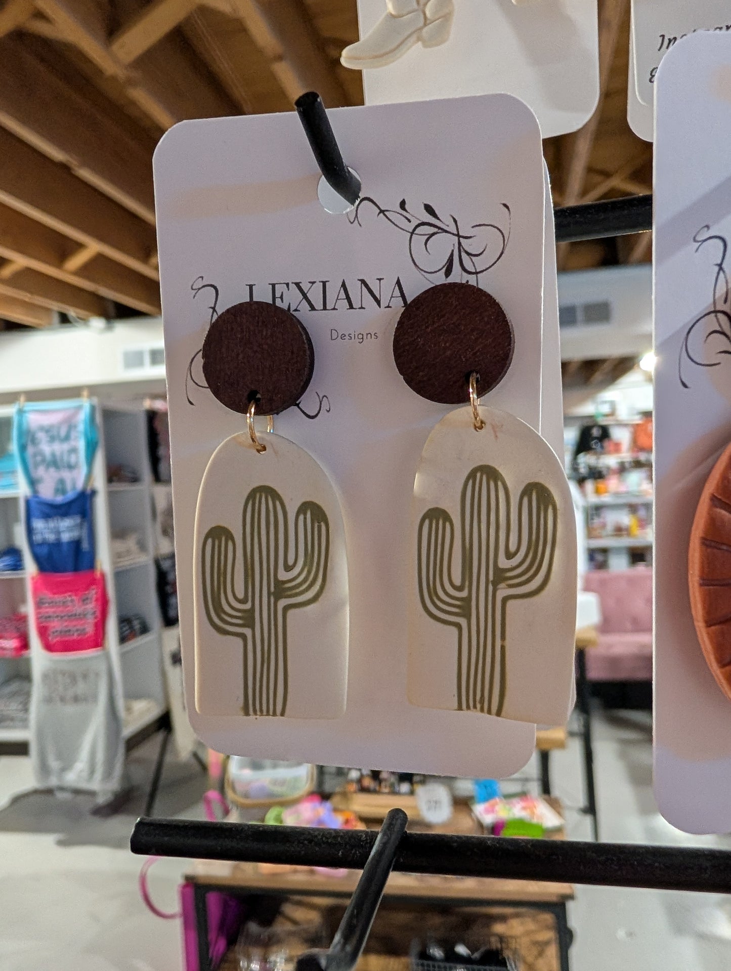 Rainbow Cactus Earrings
