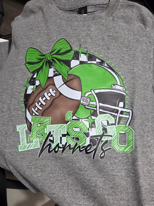 Azle Bow Football Tee