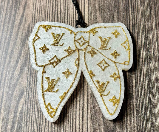 LV Bow- Mahogany Coconut