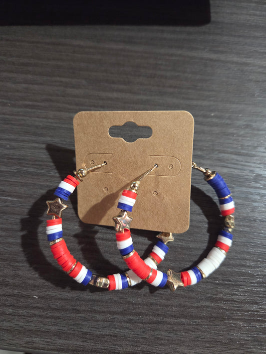 Star & Bead Hoops