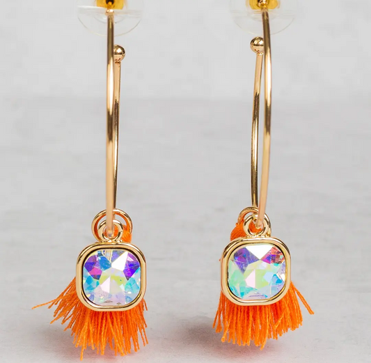 Orange Hoop Tassel