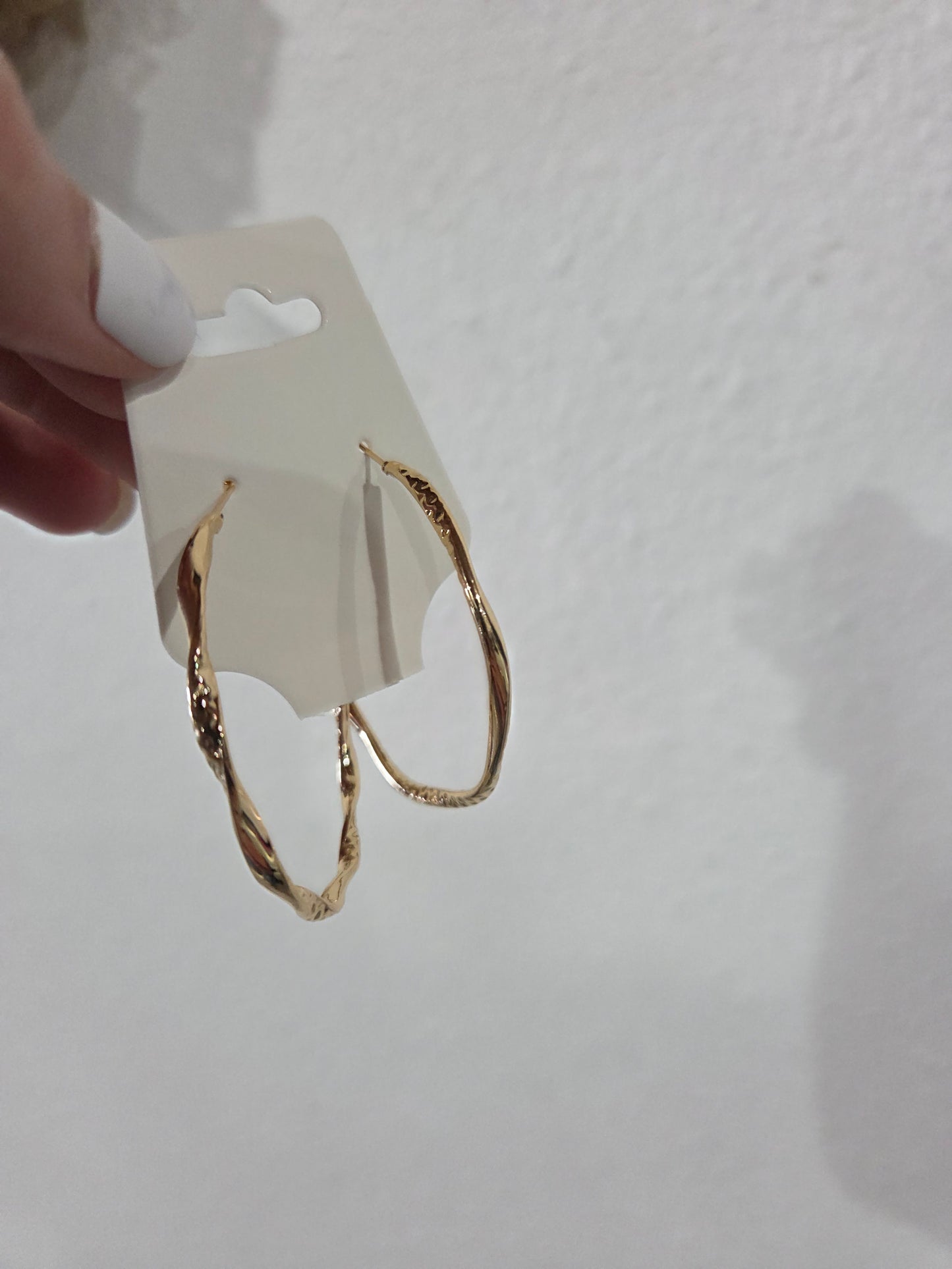 Gold Twist Hoop