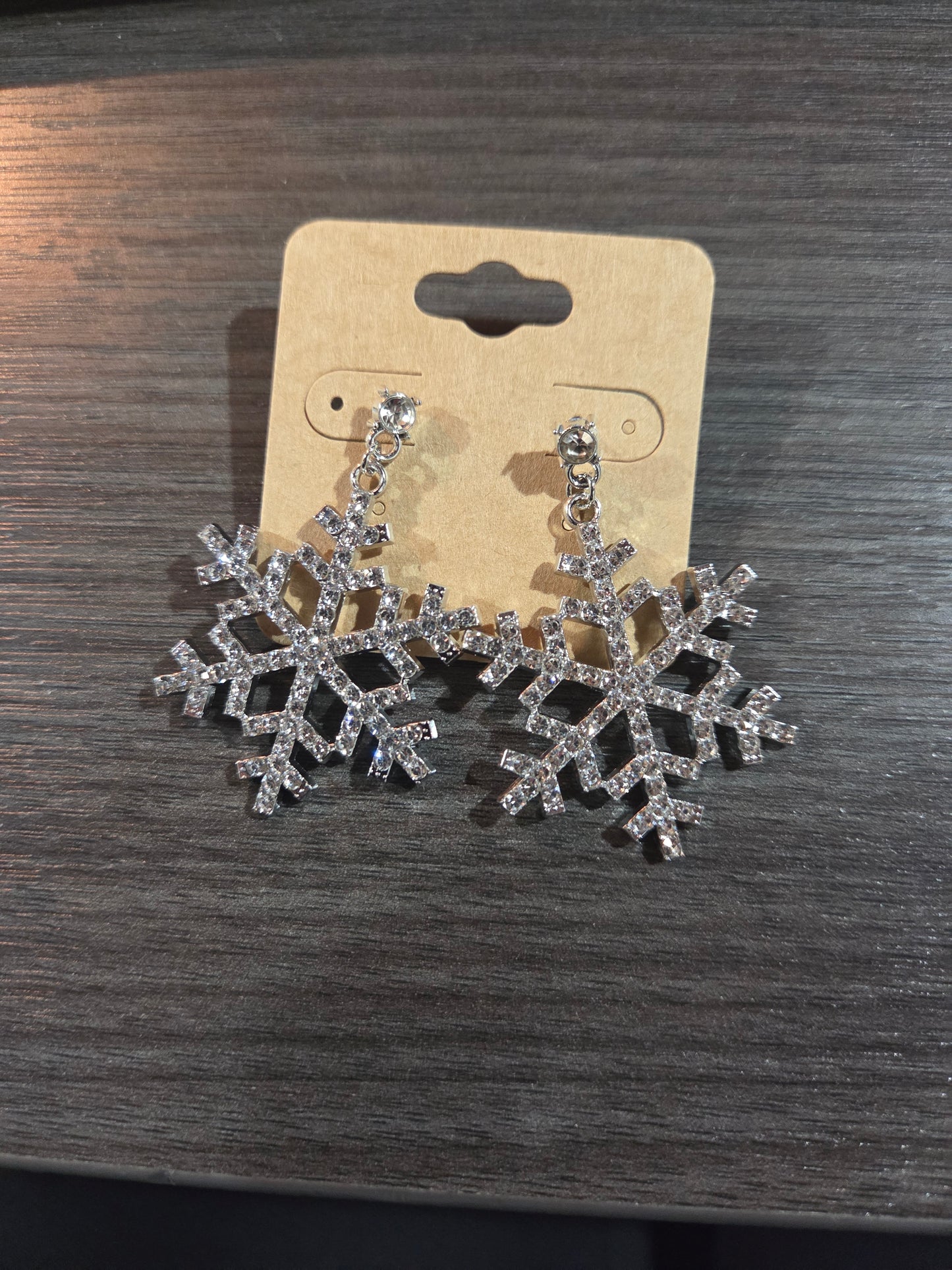 Rhinestone Snowflake Dangle