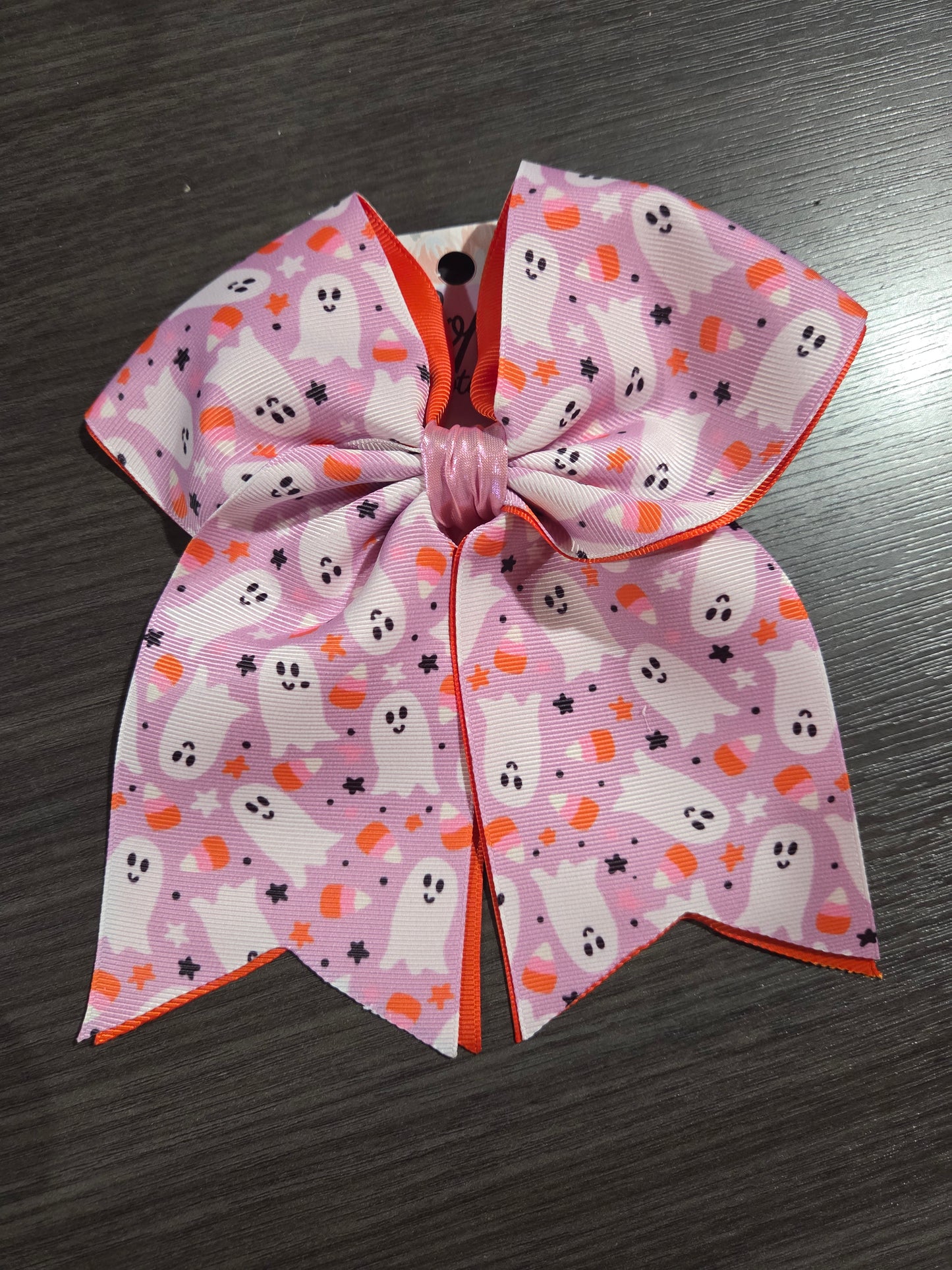 Ghost/Candy Corn Cheer Bow