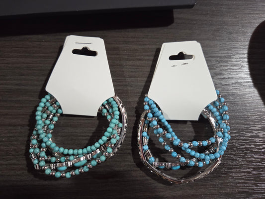 Turq. Bead Bracelet Set