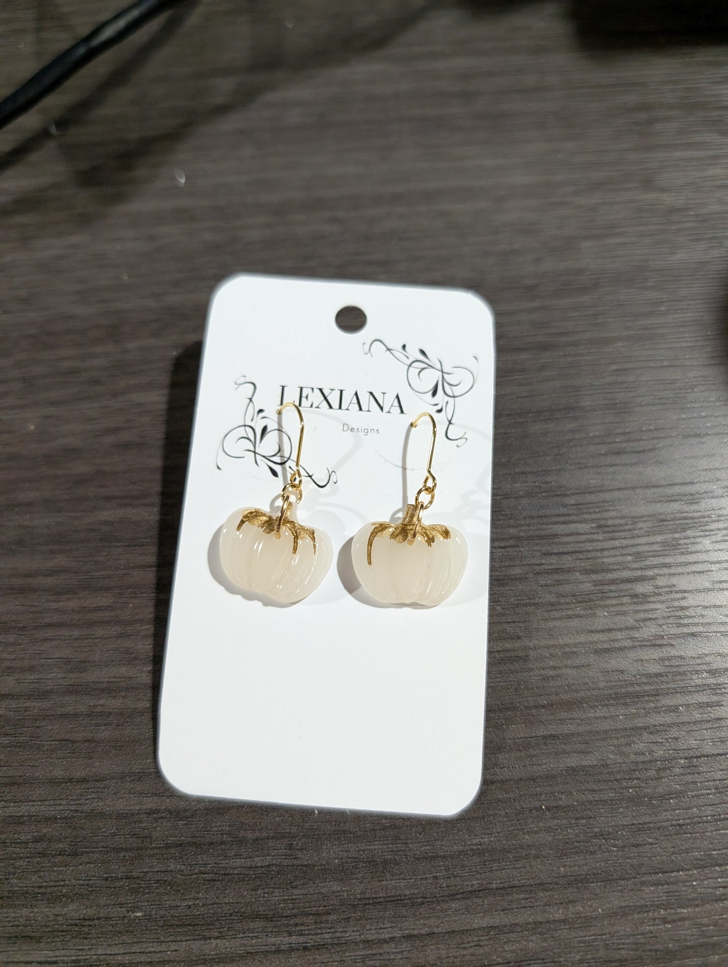 Clear Pumpkin Dangle